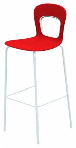 Червен дизайнерски бар стол